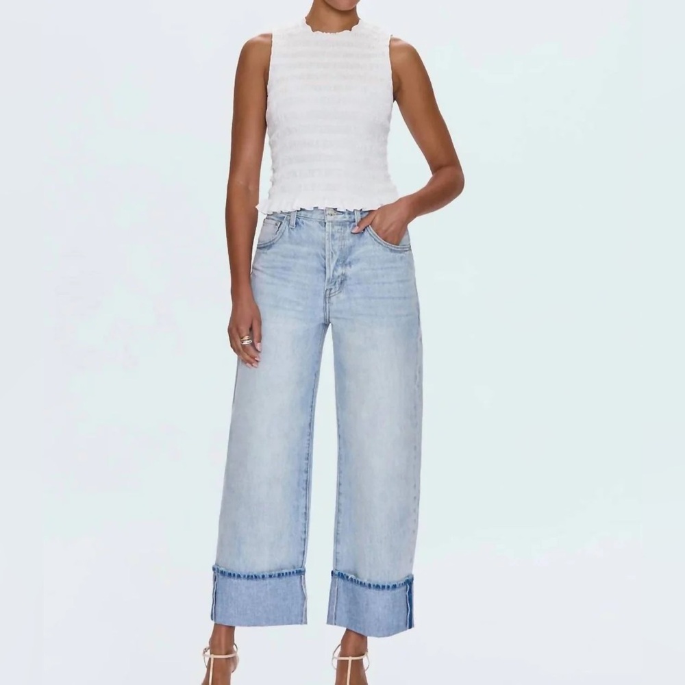 Pistola Ryder High Rise Cuffed Wide Leg Jeans
